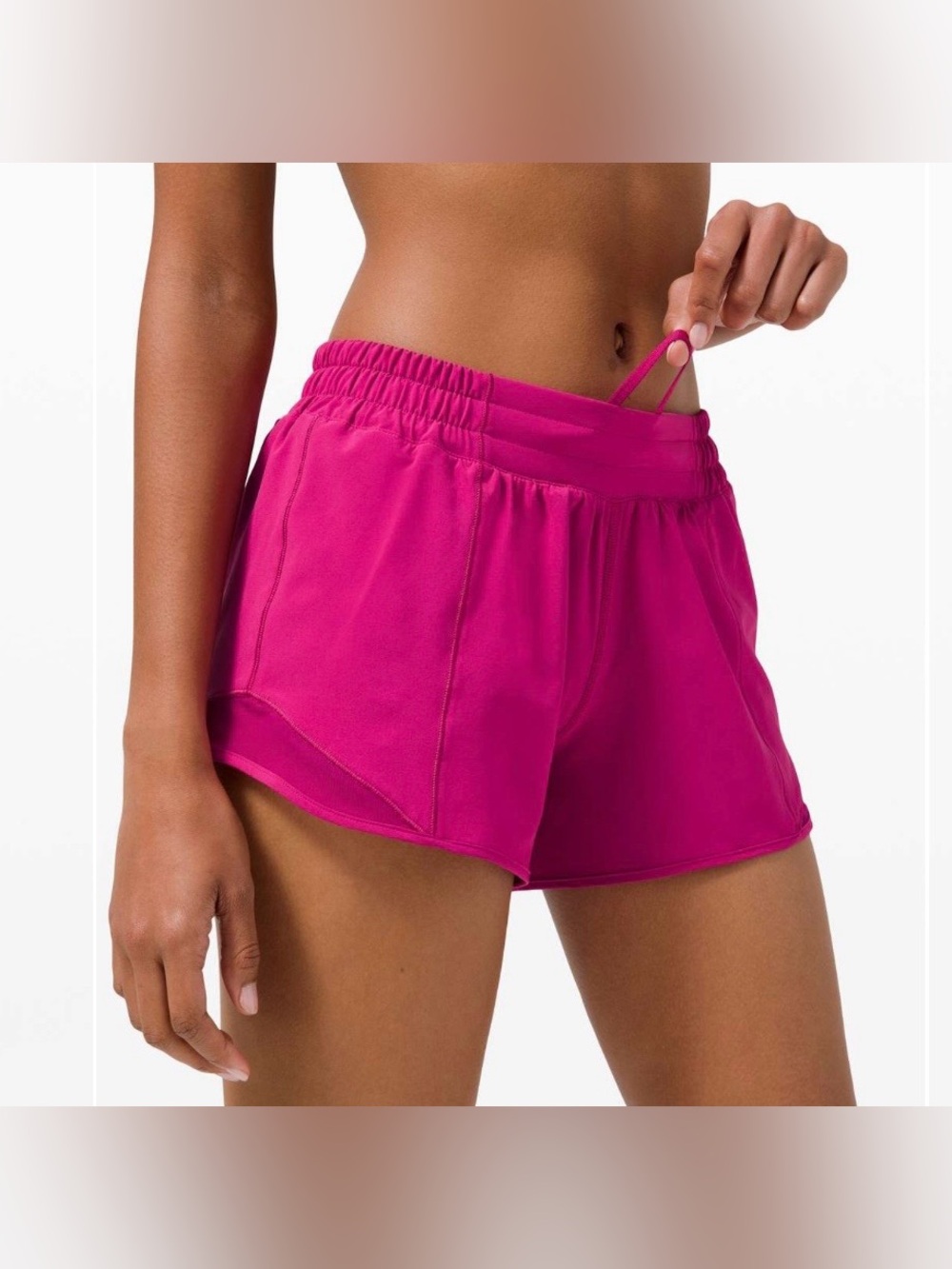 Lululemon Women’s Hot Pink Hotty Hot Short II Long 4” Athletic Shorts | Size 8